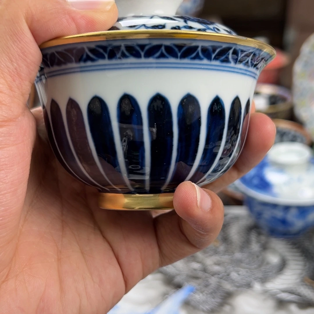 梦***镜瓷片景德镇手工手绘陶瓷