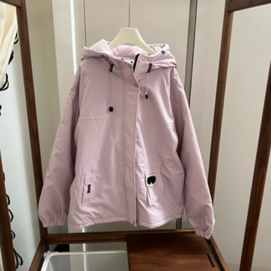 【编号N1000】8822-09-儿童休闲时尚加厚连帽风衣粉色-JGZ