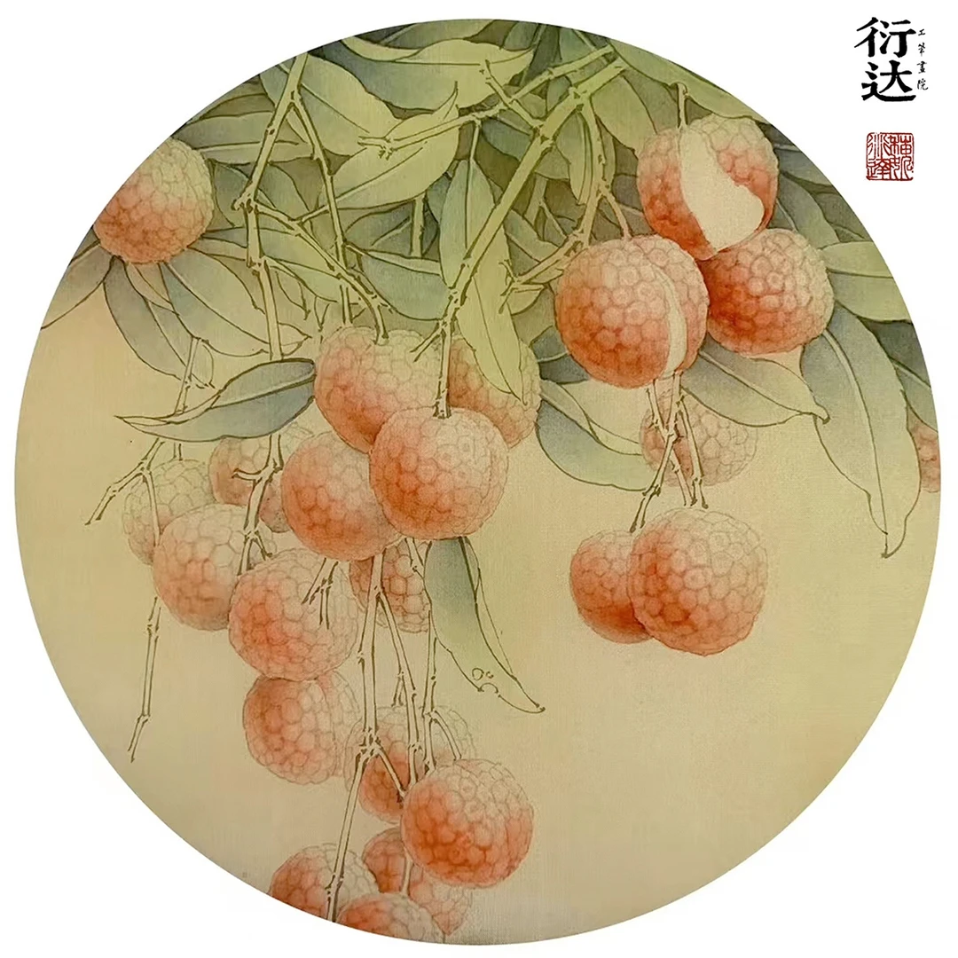 【衍达工笔】瓜果草虫团扇系列课