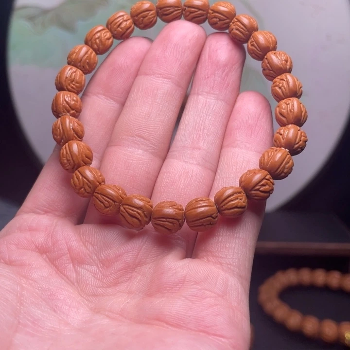 李***阳手串桃核10黑龙手串