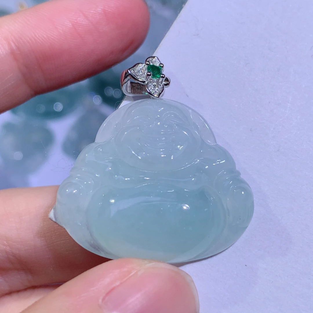 颈饰未镶嵌翡翠佛公