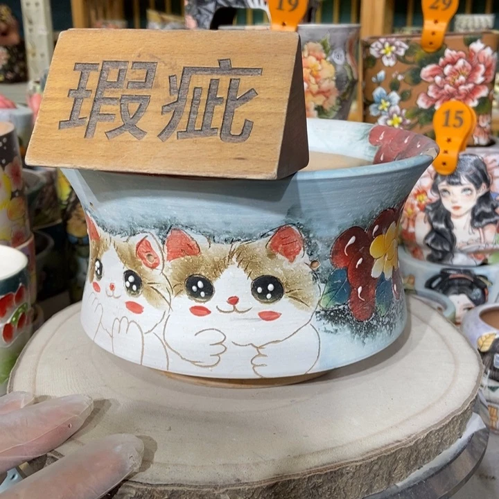 红陶景德镇艺术手绘作品