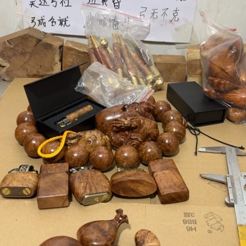 大果紫檀（缅甸花梨）木**弓