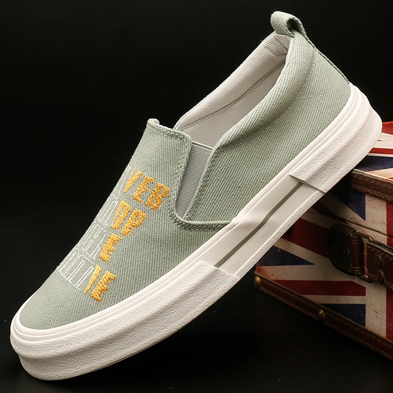 25136 透气帆布鞋一脚蹬低帮懒人鞋时尚软底休闲鞋春季老北京布鞋