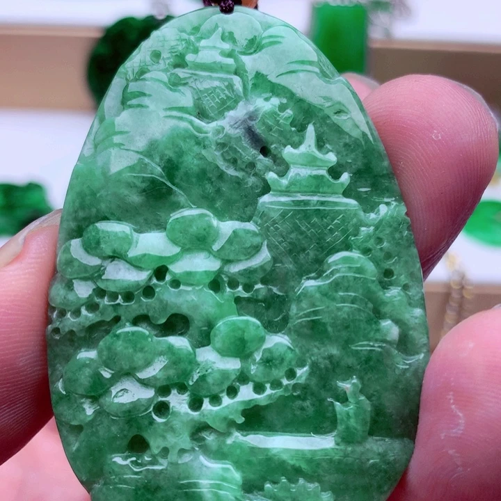 翡翠未镶嵌吊坠(不含链)