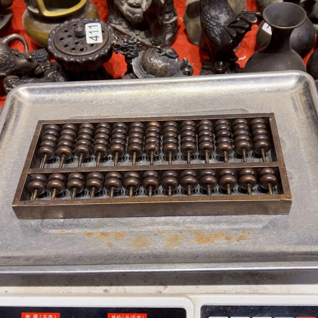 潇***洒黄铜摆件，文房摆件