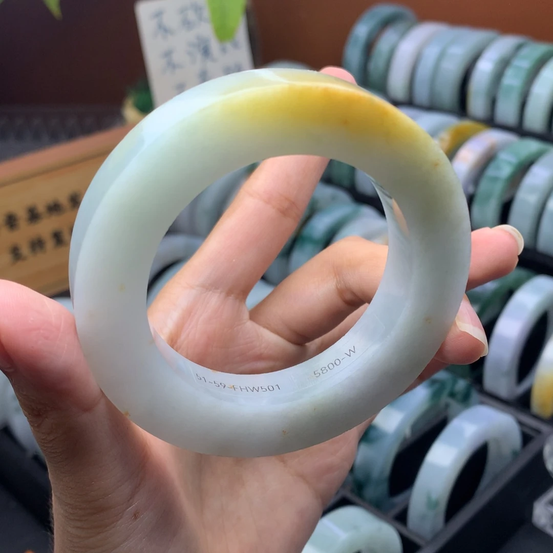 未镶嵌定制手镯定制翡翠定制51-59