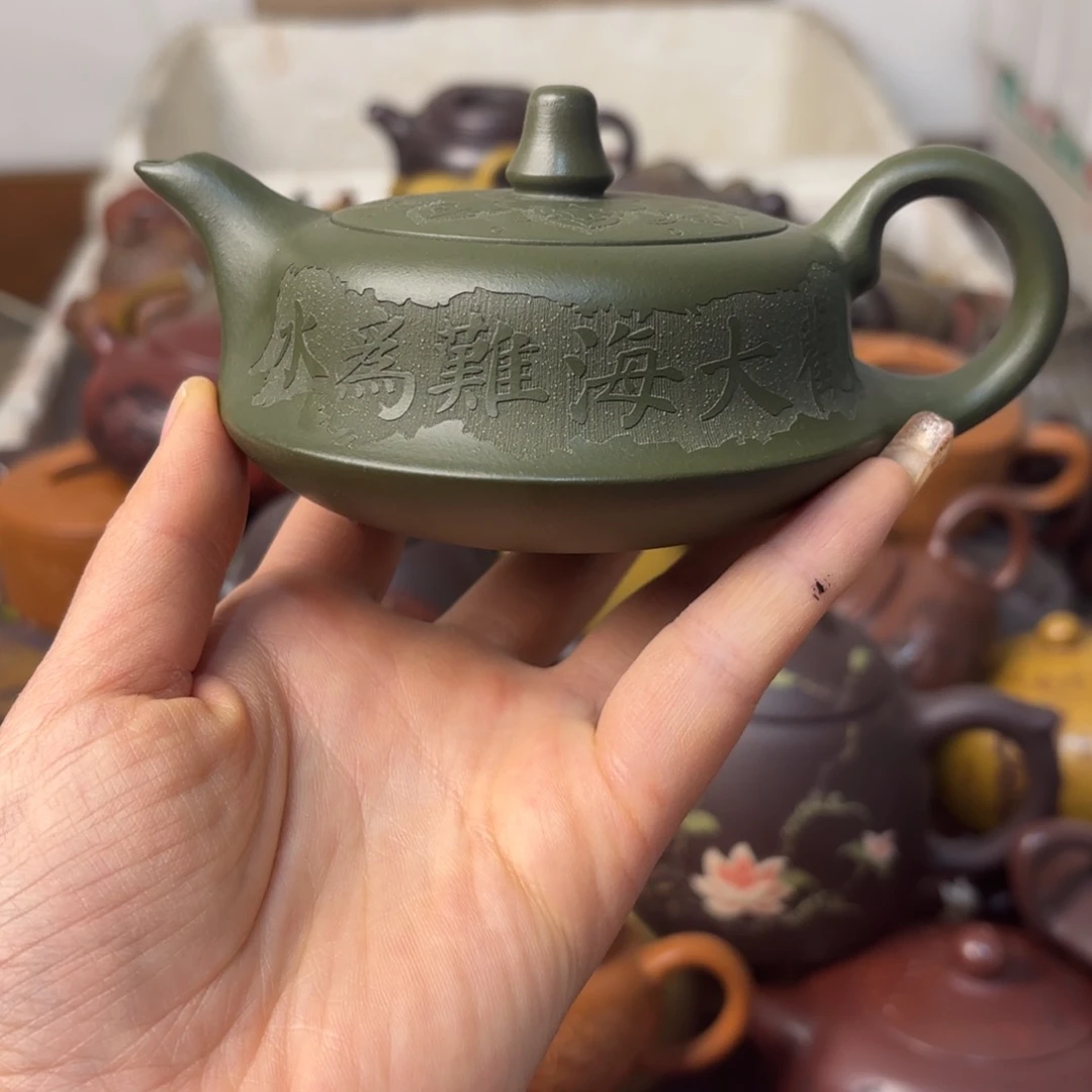 紫砂茶壶整口痕迹微瑕疵