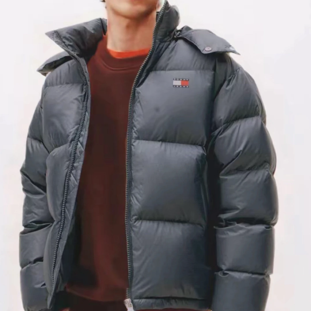 汤米·希尔费格TOMMY Jeans秋冬保暖连帽棉服