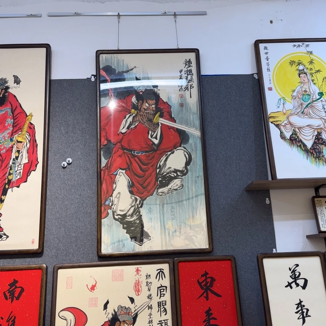 西***甜国画阿冲手绘钟馗