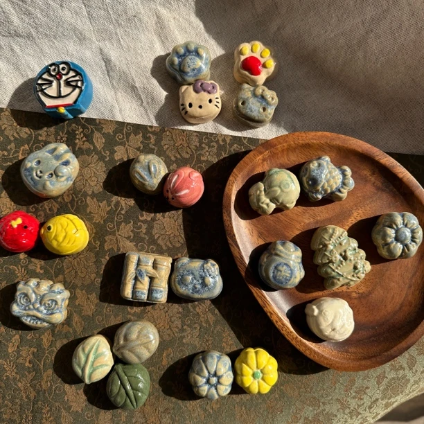 萌物家族可爱陶瓷微景观盆景造景桌面摆件多肉植物园艺装饰品摆件