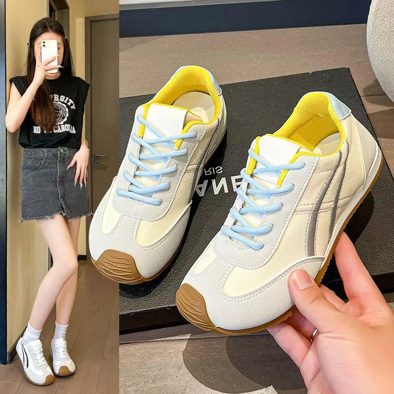 【2025新款】韩版马卡龙休闲时尚德训鞋