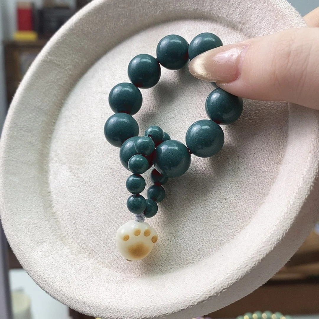 珠串蓝药师手捻12mm