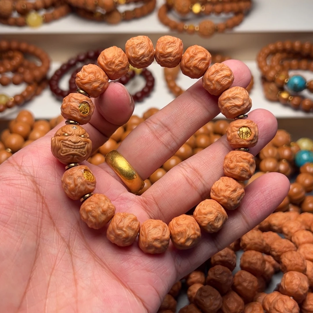 万***海手串猴头核桃游龙