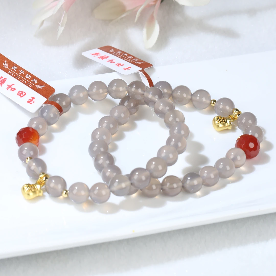 【麦子家族618大促】玛瑙手串手链时尚百搭多样性发一 M0037-1