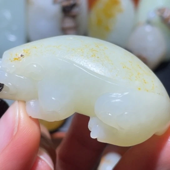 和田玉未镶嵌挂件临*