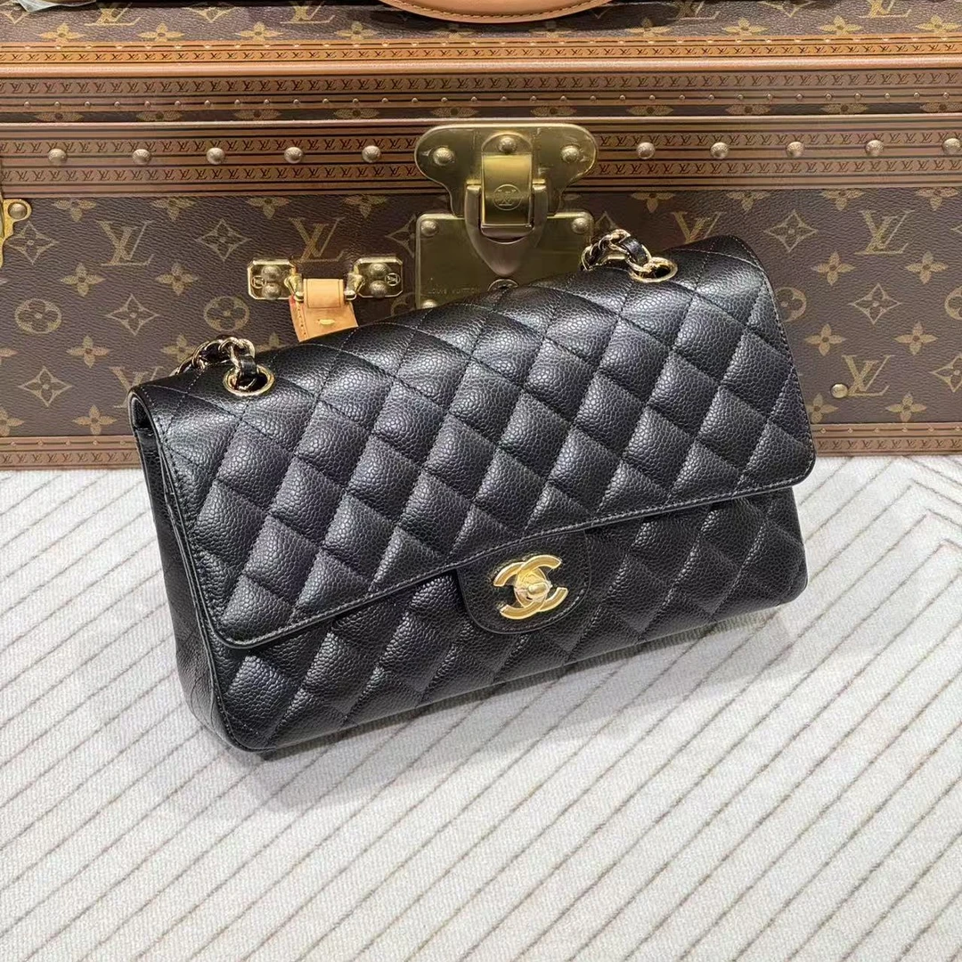 未使用 Chanel/香奈儿 香奈儿黑金cf中号包/昊哥