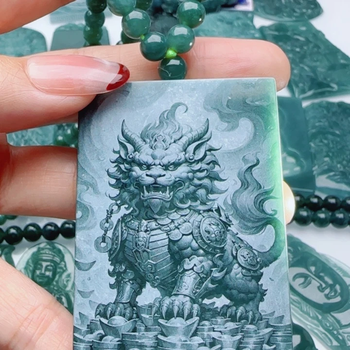 翡翠未镶嵌颈饰多样性发货天然A货翡翠