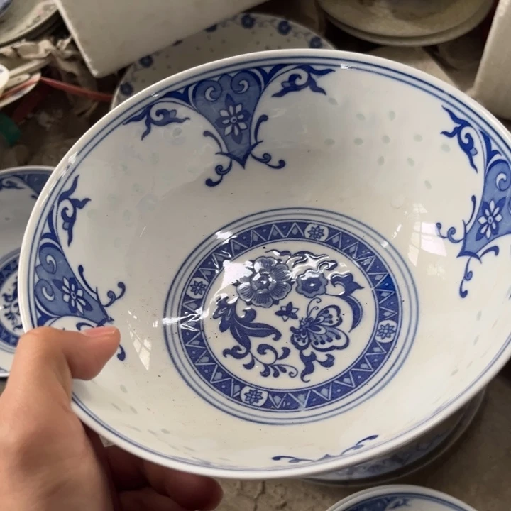 陶碗景德镇高温细白瓷餐具