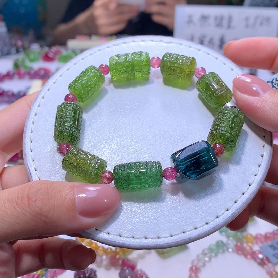 【闪购商品】未镶嵌手链碧玺11m