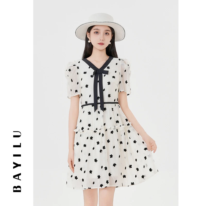 【云云】芭依璐女装夏季新款时尚连衣裙86L7015Z