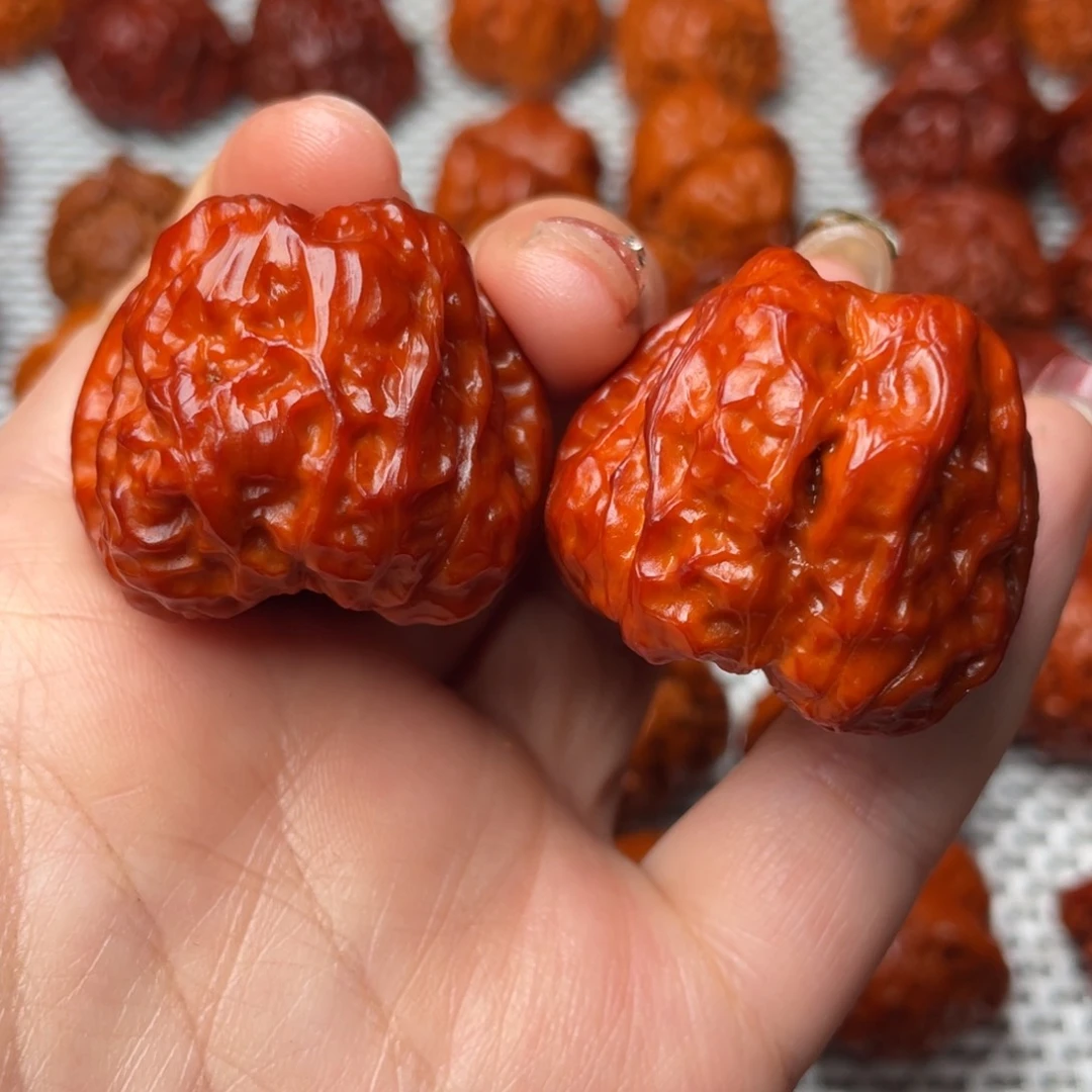 桃核吊坠文玩核桃 手把件 蛤蟆头 36