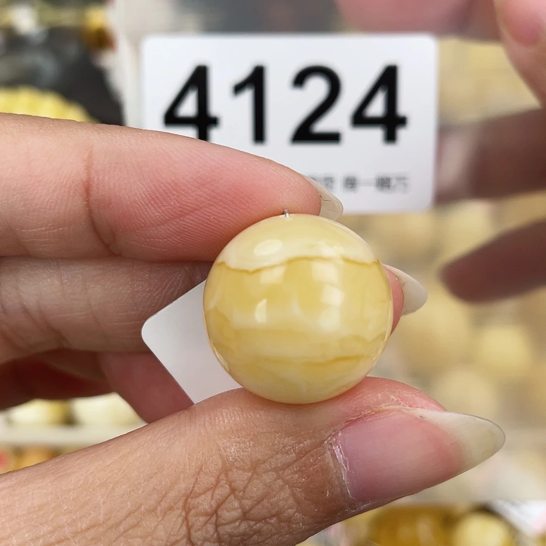 蜜蜡未镶嵌裸石19皮纹