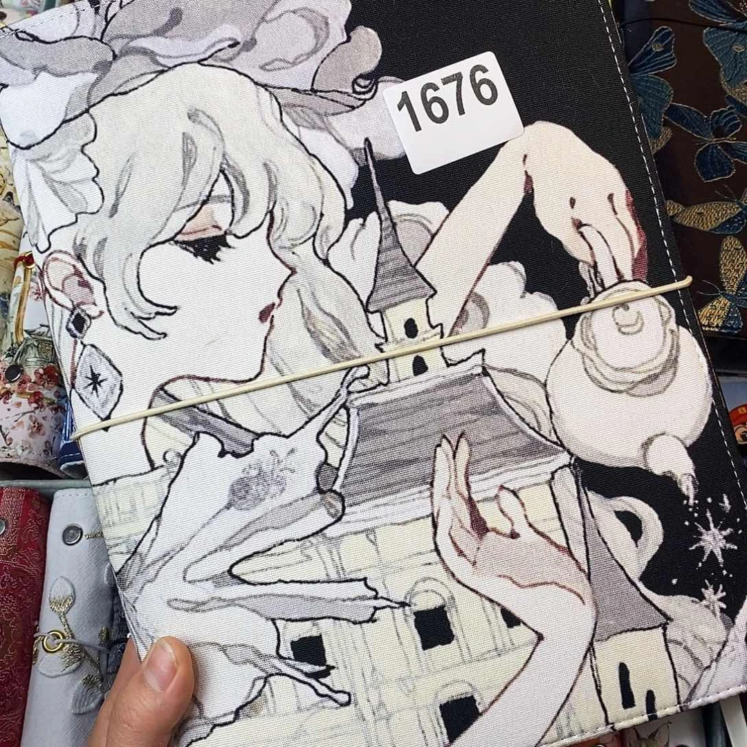 织绣B5活页带纸1676