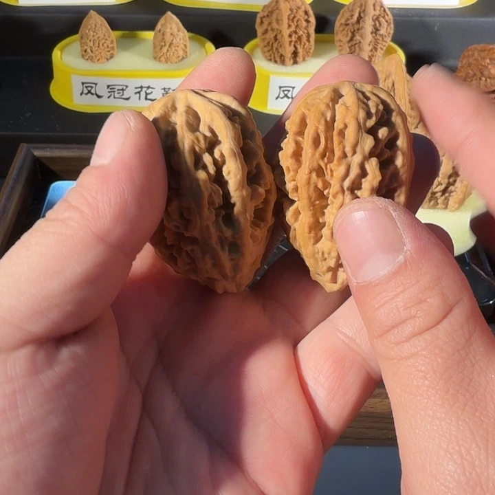 唐***圣桃核把件蚂蚁上树