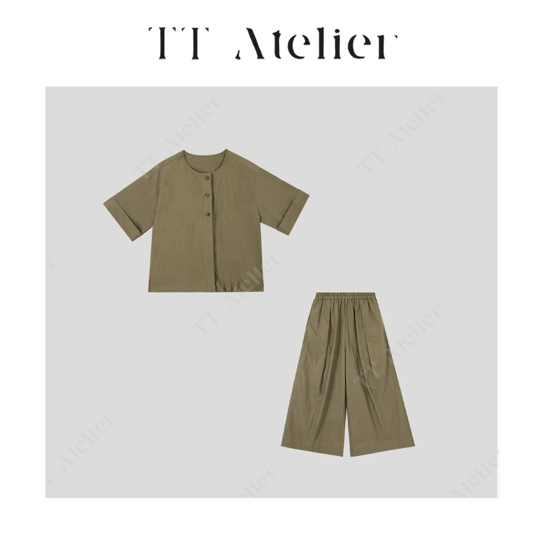 TT设计师【夕落】时尚套装女夏宽松休闲两件套TT190386/TT190389