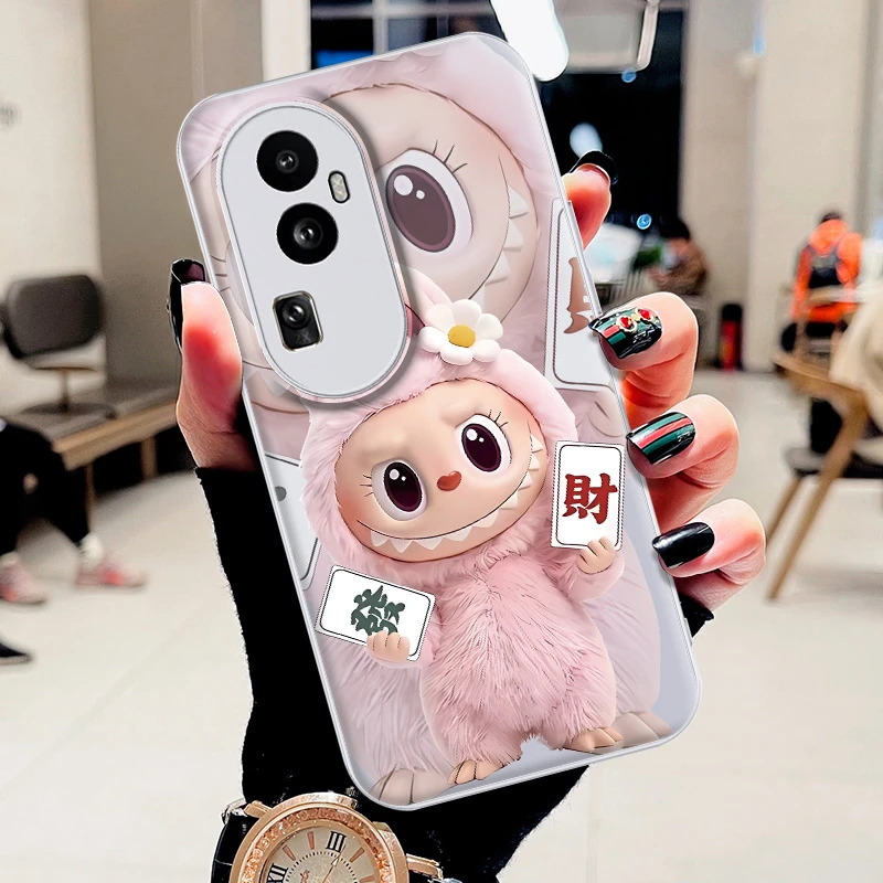 适用opporeno10水凝壳Reno10pro+手机壳高颜值LBB时尚潮防摔新款