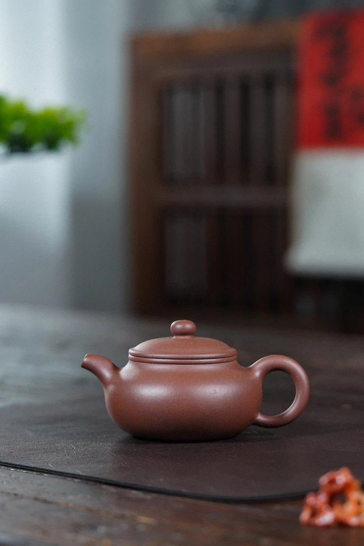 【禅砂居】仿古壶_210cc_八宝泥_全手工手制_宜兴原矿手工茶壶茶具