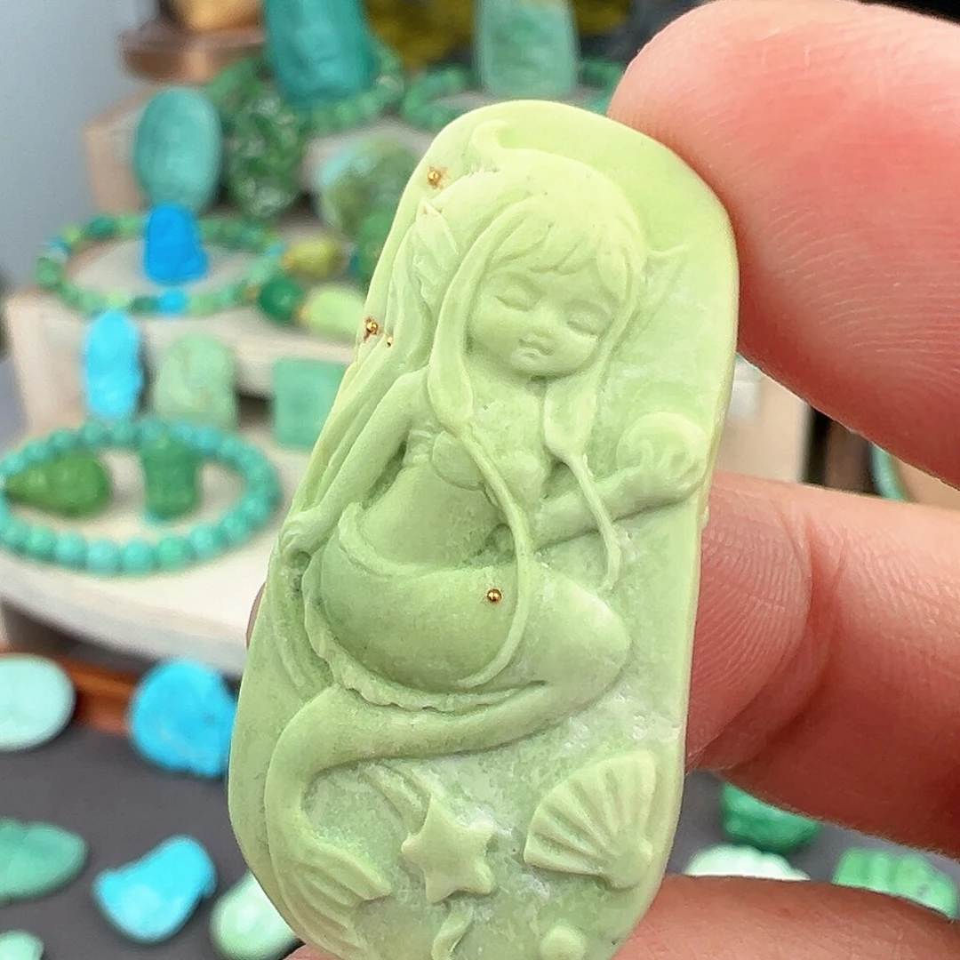 绿松石未镶嵌主播万珍