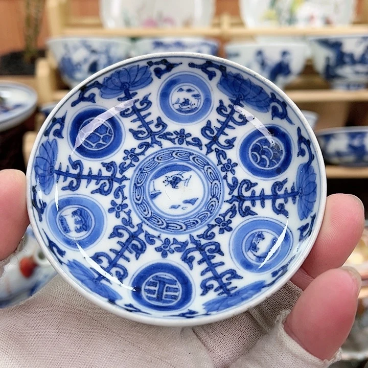 柴窑茶具茶壶茶杯老盘子