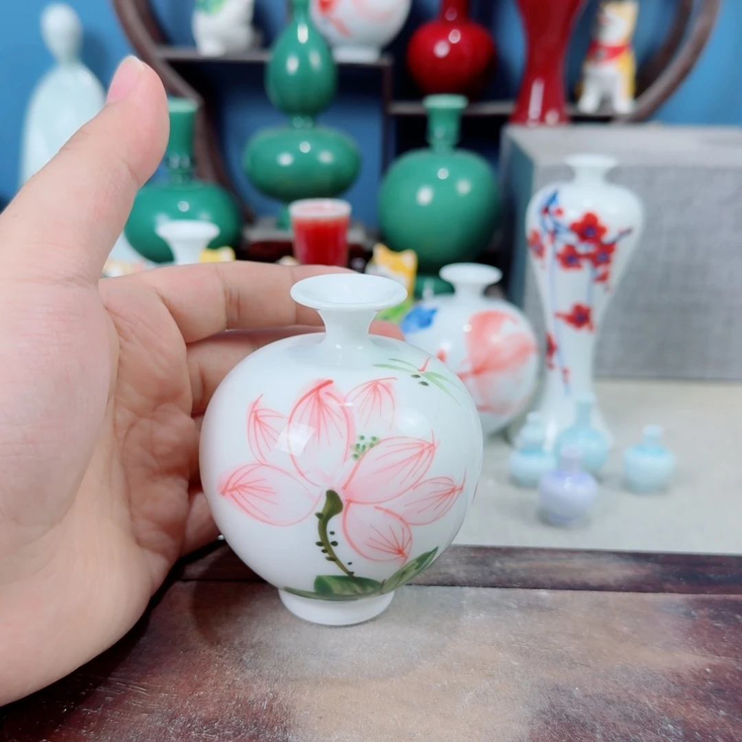 陶瓷手工小花器摆件
