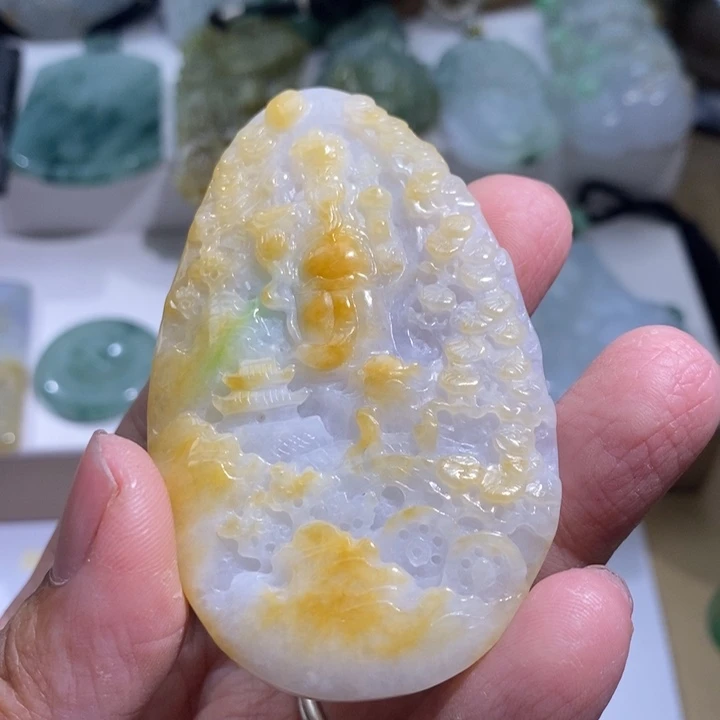 【闪购商品】颈饰未镶嵌翡翠财神