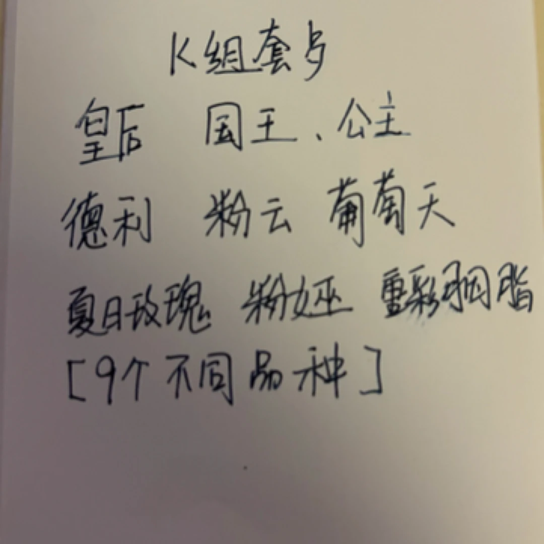 [K组套餐小苗]9个品种天竺葵小苗包对版