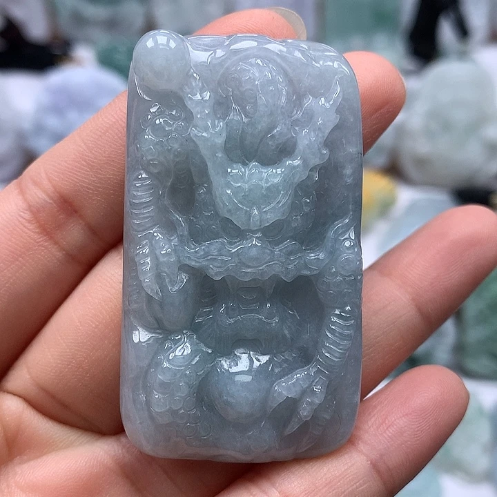 翡翠未镶嵌颈饰龙行天下福利