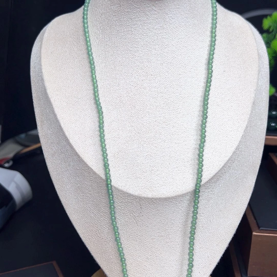 未镶嵌手链翡翠天然翡翠圆珠卡4