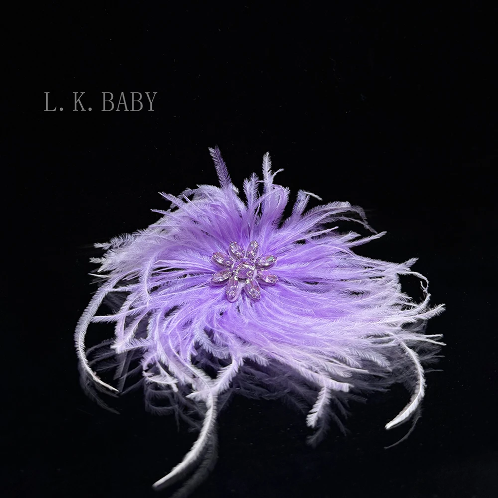 【L.K.BABY】高级感氛围感太阳花羽毛胸花配饰