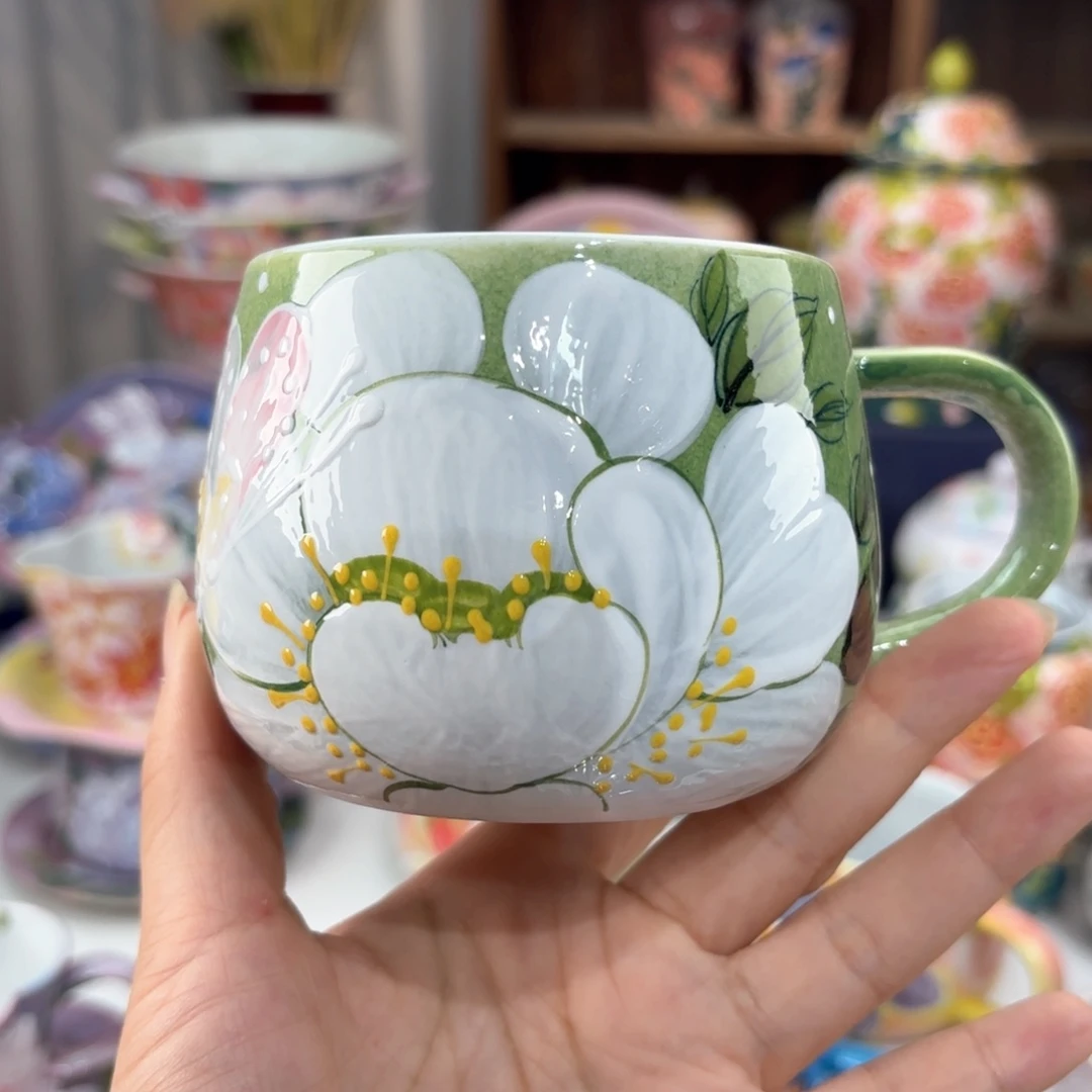 景德镇手绘高温釉下彩陶瓷茶具