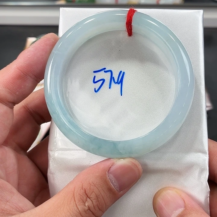 翡翠未镶嵌手镯天然翡翠手镯25号