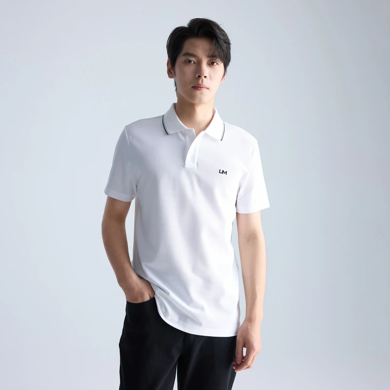 利郎【凉感透气棉】男士夏季休闲时尚百搭薄款修身翻领短袖polo衫