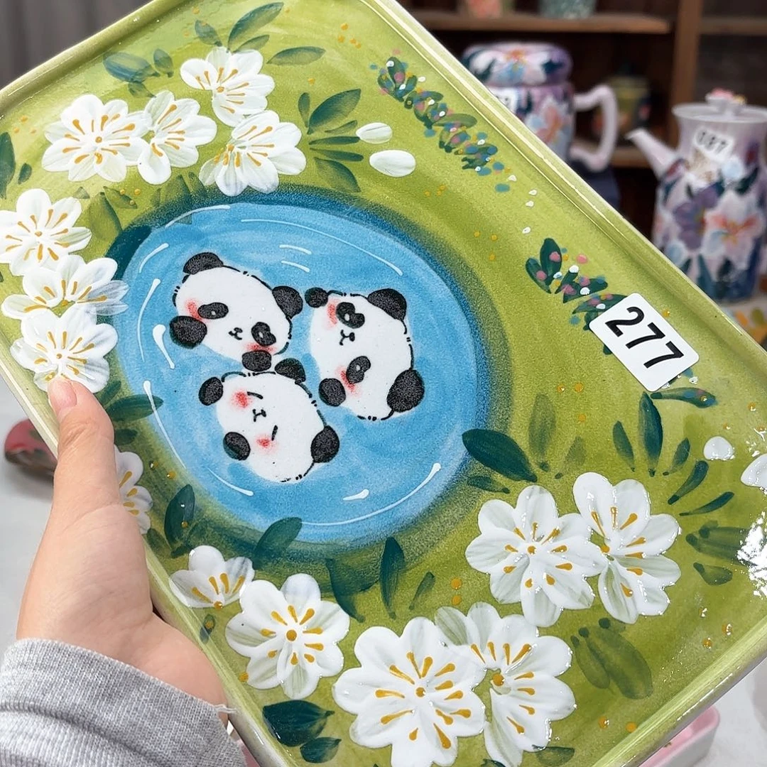 景德镇手绘高温釉下彩陶瓷茶具