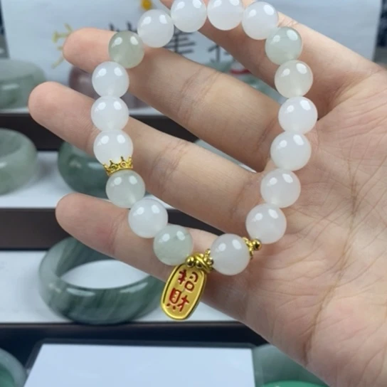 石英质玉（金丝玉）未镶嵌手镯