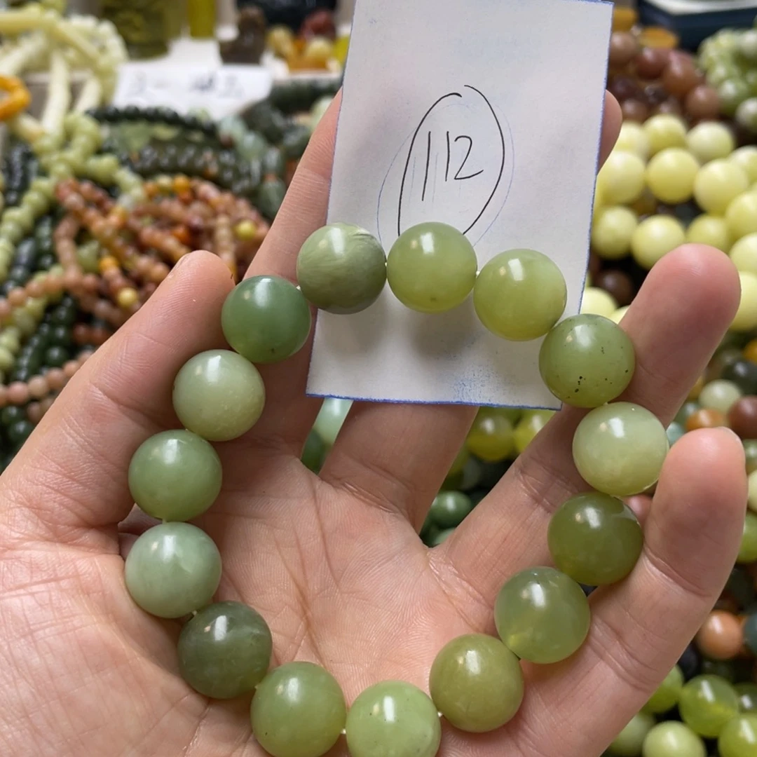 蛇纹石玉手链未镶嵌