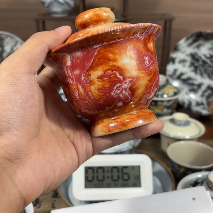 花***海景德镇手工手绘陶瓷