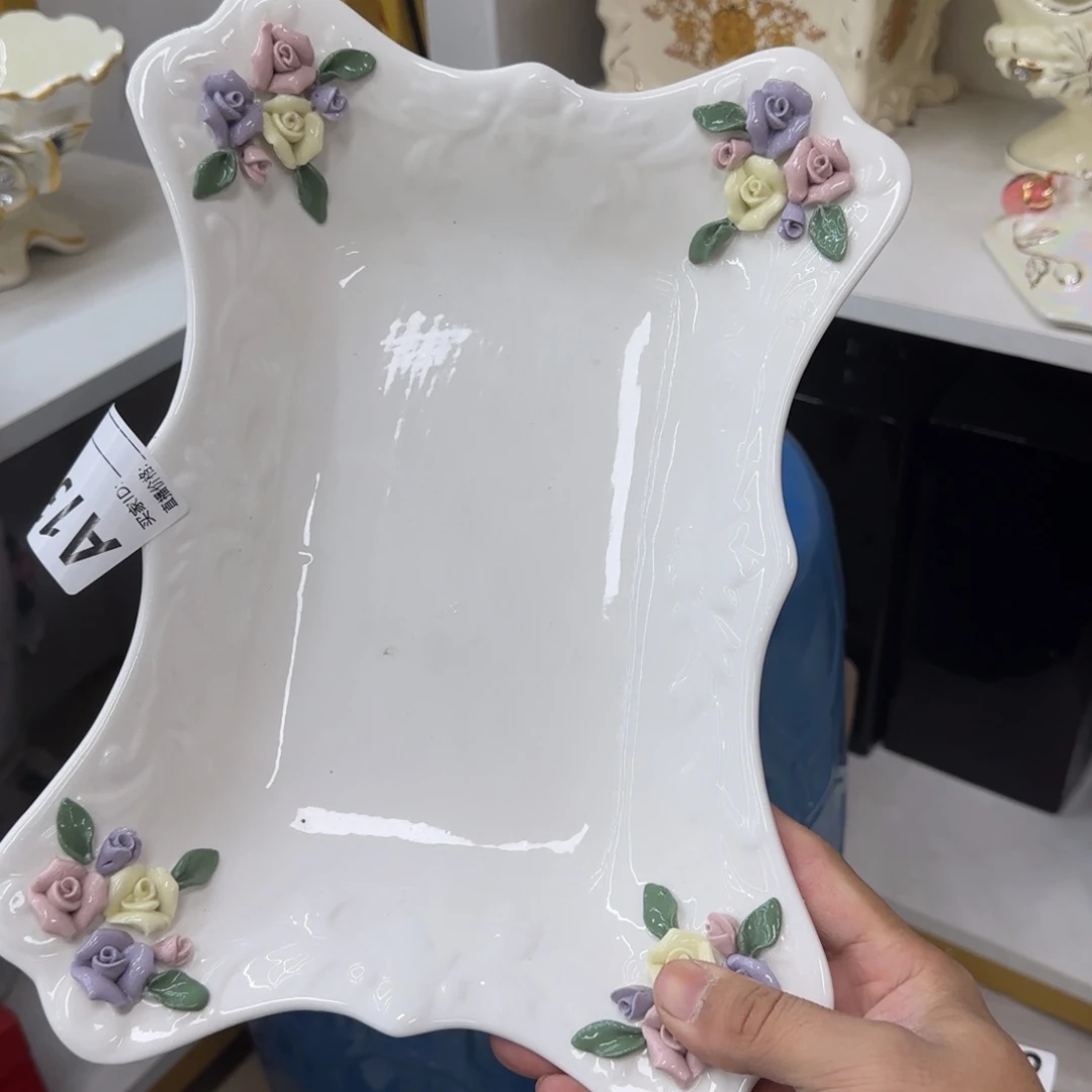 瓷片陶瓷工艺花瓶摆件