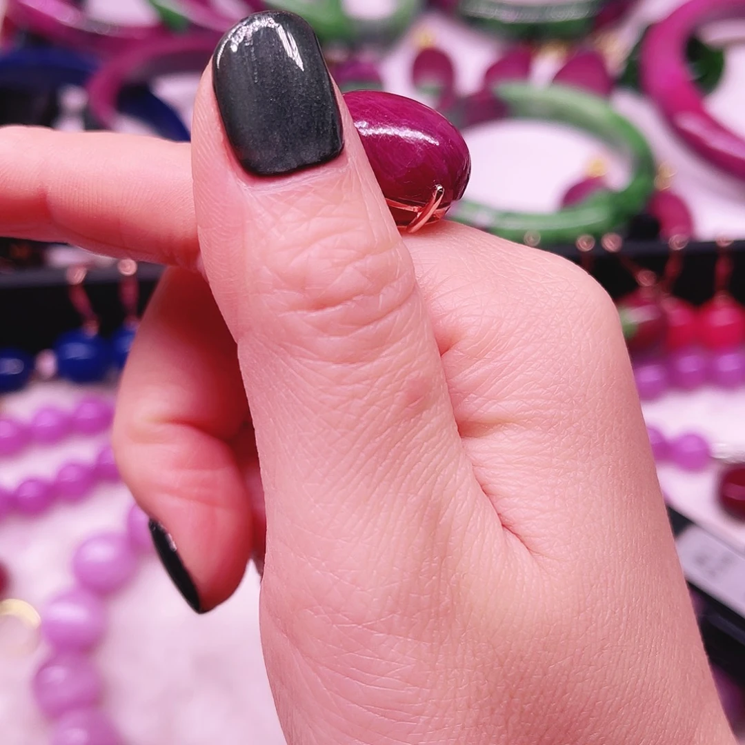 指环银S925镶嵌红宝石