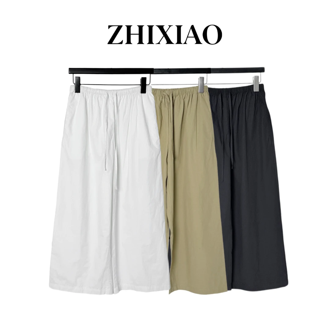 【ZHIXIAO】夏季新款：极简抽绳休闲裤250221